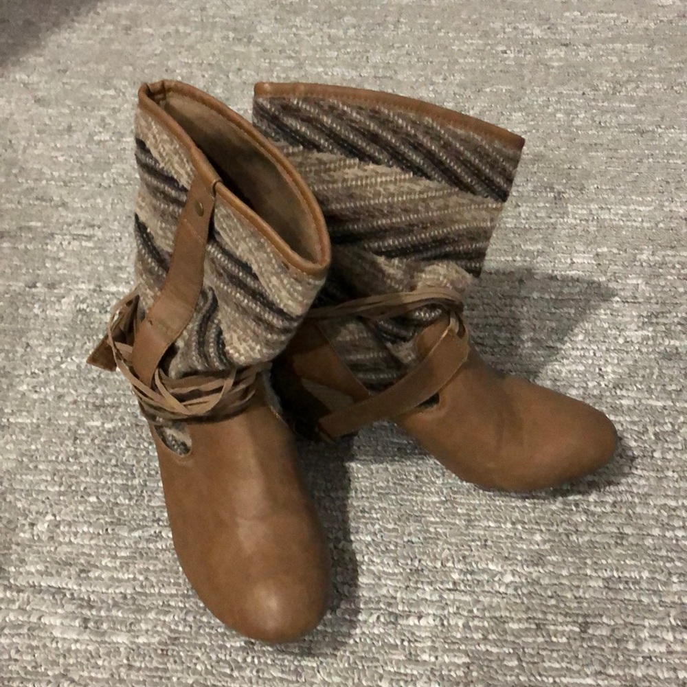 Mid calf booties